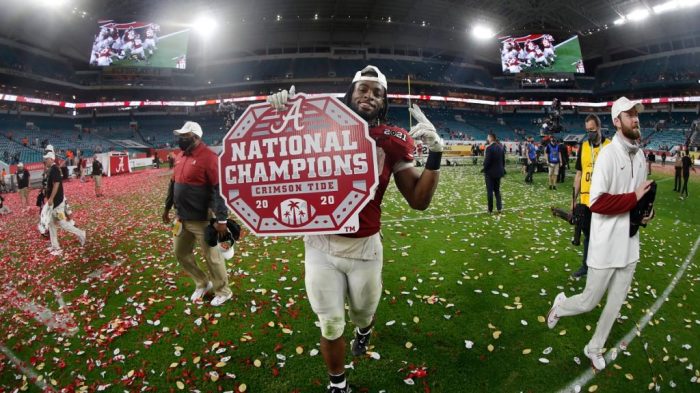 What are the chances of the Alabama Crimson Tide winning the national championship?