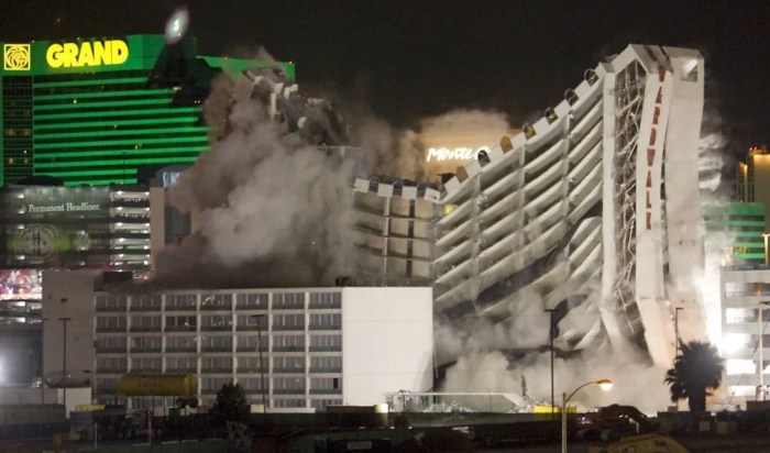 What happened during the Tropicana implosion?