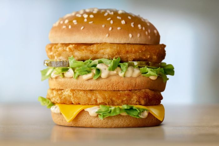 Chicken Big Mac ingredients and nutritional information